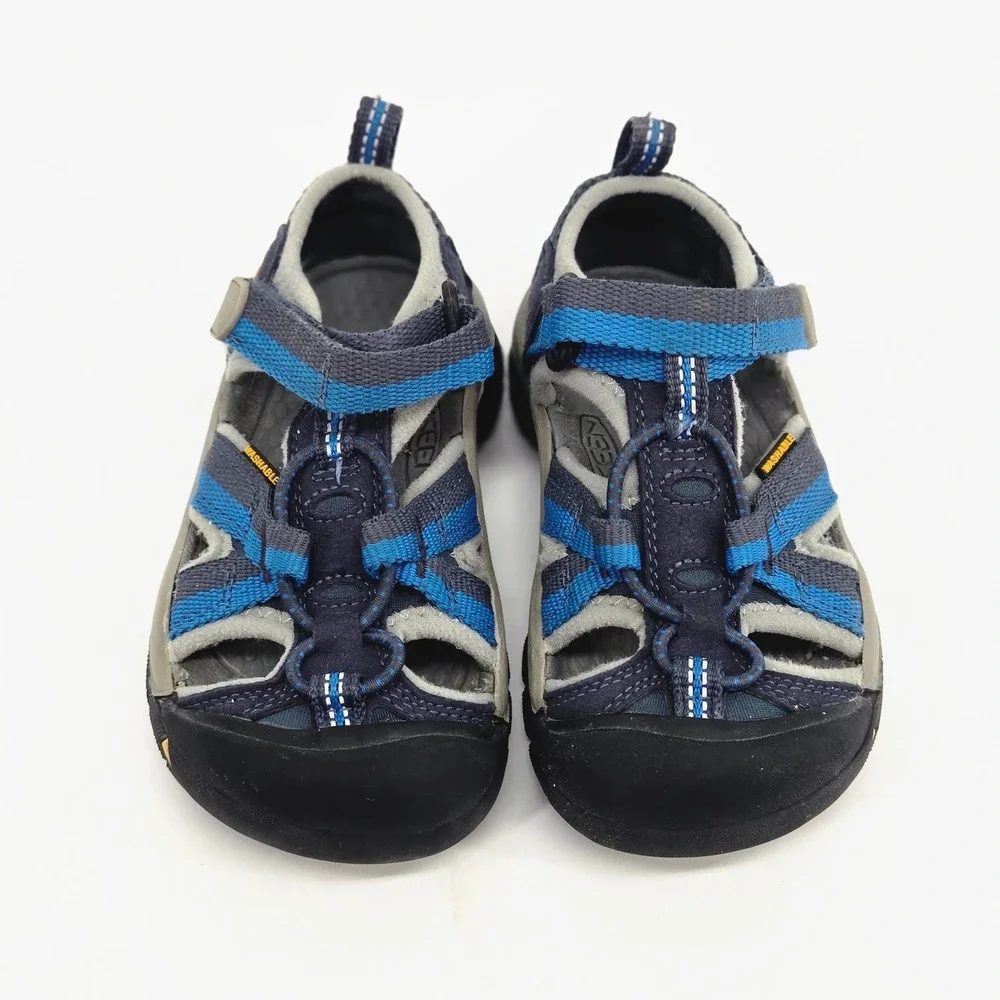KEEN Kids Newport H2 Waterproof Sport Sandals Blue Depths Toddler Size 9 VGUC
